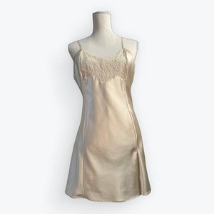 Vintage Victoria's Secret Cream Lace Slip